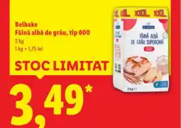 Lidl Belbake Făină albă de grâu, tip 000 Ofertă