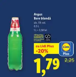Lidl Argus Bere blondǎ Ofertă