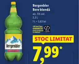 Lidl Bergenbier Bere blondǎ Ofertă