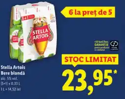 Lidl Stella Artois Bere blondǎ Ofertă