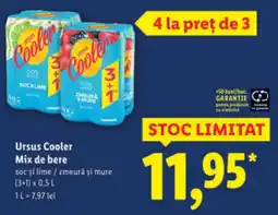 Lidl Ursus Cooler Mix de bere Ofertă