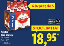 Lidl Amstel Bere blondǎ Ofertă