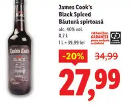 Lidl James Cook's Black Spiced Băutură spirtoasă Ofertă