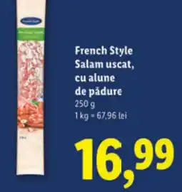 Lidl French Style Salam uscat, cu alune de pădure Ofertă