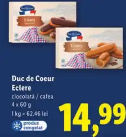 Lidl Duc de Coeur Eclere ciocolată/cafea Ofertă