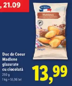 Lidl Duc de Coeur Madlene glazurate cu ciocolată Ofertă