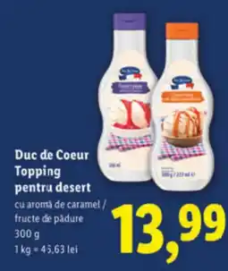 Lidl Duc de Coeur Topping pentru desert Ofertă