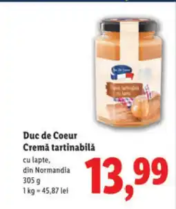 Lidl Duc de Coeur Cremă tartinabilǎ Ofertă