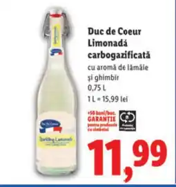 Lidl Duc de Coeur Limonadá carbogazificată Ofertă