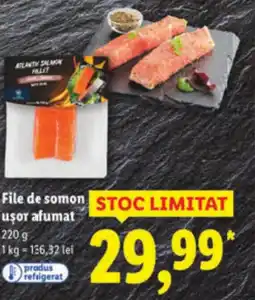 Lidl File de somon usor afumat Ofertă
