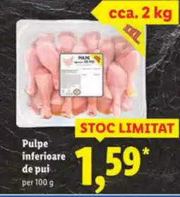 Lidl Pulpe inferioare de pui Ofertă