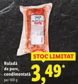 Lidl Ruladă de porc, condimentată Ofertă