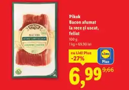 Lidl PIKOK Bacon afumat la rece și uscat, feliat Ofertă