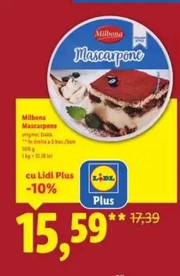 Lidl Milbona Mascarpone Ofertă