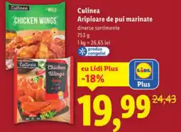 Lidl Culinea Aripioare de pui marinate Ofertă