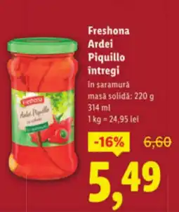 Lidl Freshona Ardei Piquillo întregi Ofertă