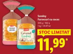Lidl Sondey Fursecuri cu cocos Ofertă