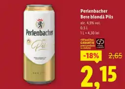 Lidl Perlenbacher Bere blondǎ Pils Ofertă