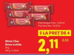 Lidl Mister Choc Baton arahide Ofertă