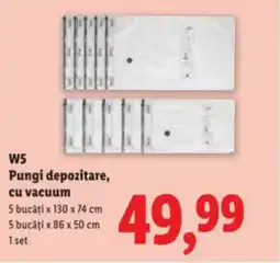 Lidl W5 Pungi depozitare, cu vacuum Ofertă