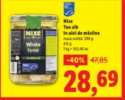 Lidl Nixe Ton alb în ulei de măsline Ofertă
