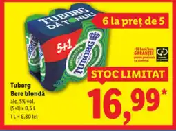 Lidl Tuborg Bere blondǎ Ofertă