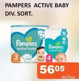 Unicarm Pampers active baby Ofertă