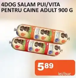 Unicarm 4dog salam pui/vita pentru caine adult Ofertă