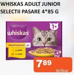Unicarm Whiskas adult junior selectii pasare Ofertă