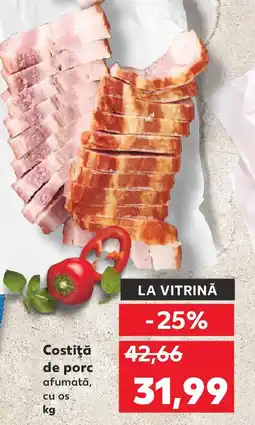Kaufland Costiţă de porc afumată, cu os Ofertă