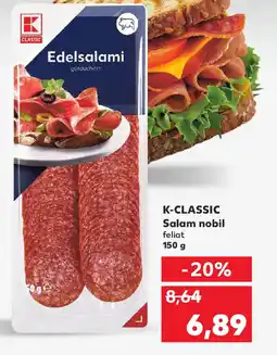 Kaufland K-CLASSIC Salam nobil feliat Ofertă