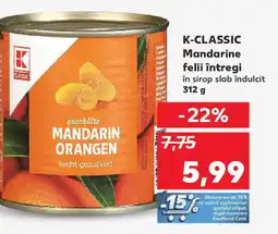 Kaufland K-CLASSIC Mandarine Ofertă