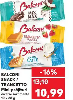 Kaufland BALCONI SNACK / TRANCETTO Mini-prăjituri Ofertă