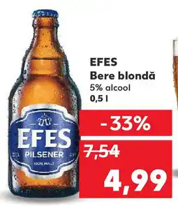 Kaufland EFES Bere blondă Ofertă