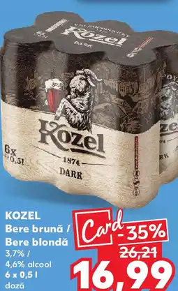 Kaufland KOZEL Bere Bere blondǎ brunǎ / Ofertă