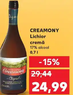 Kaufland CREAMONY Lichior cremă Ofertă