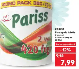 Kaufland PARISS Prosop de hârtie Ofertă