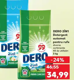 Kaufland DERO 2ÎN1 Detergent automat pentru rufe Ofertă
