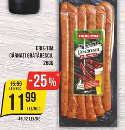 Mega Image CRIS-TIM Cârnaţi grătărescu Ofertă