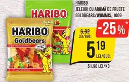 Mega Image HARIBO Jeleuri cu aromă de fructe goldbears/wummis Ofertă