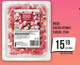 Mega Image MEGA Bacon afumat, cuburi Ofertă