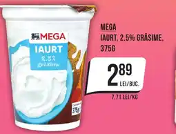 Mega Image MEGA Iaurt, 2.5% grăsime Ofertă