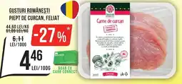 Mega Image Gusturi româneşti piept de curcan, feliat Ofertă