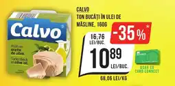 Mega Image CALVO Ton bucăți în ulei de măsline Ofertă