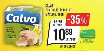 Mega Image CALVO Ton bucăți în ulei de măsline Ofertă