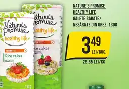Mega Image Nature's promise healthy life galete sărate/ nesărate din orez Ofertă
