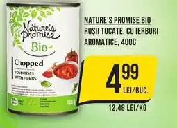 Mega Image Nature's promise bio roşii tocate, cu ierburi aromatice Ofertă