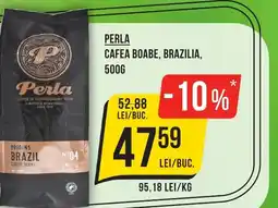 Mega Image PERLA Cafea boabe, brazilia Ofertă