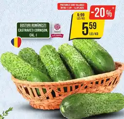 Mega Image Gusturi româneşti castraveți cornison Ofertă