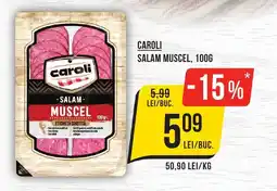 Mega Image Caroli salam muscel Ofertă
